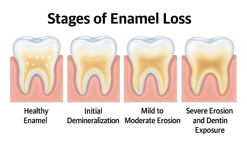 Stages of Enamel Loss